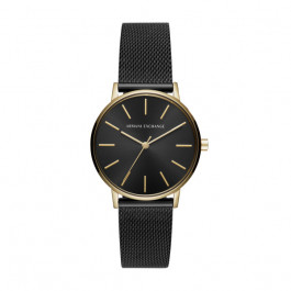 Watch strap Armani Exchange AX5548 Steel Anthracite grey 18mm