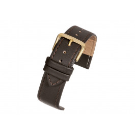 Watch strap Universal X105SDB Leather Brown 18mm