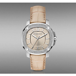 Watch strap Burberry BBY1400 Crocodile skin Light brown