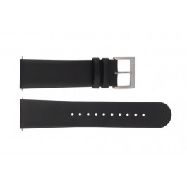 Watch strap Mondaine BM20005 Leather Black 22mm