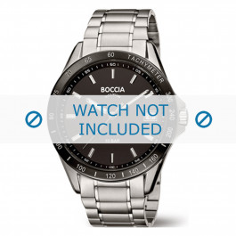 Boccia watch strap 3597-02 Titanium Silver 20mm