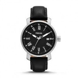 Watch strap Fossil BQ1015 Leather Black 20mm