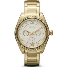 Watch strap Fossil BQ1087 Stainless steel Gold Toned 18mm