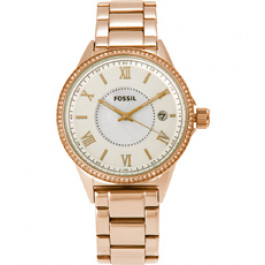 Watch strap Fossil BQ1108 Stainless steel Rosé 18mm