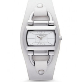 Watch strap Fossil BQ1114 Leather White 10mm