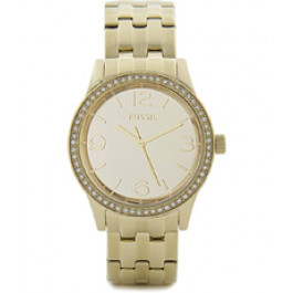 Watch strap Fossil BQ1670 Stainless steel Gold Toned 18mm