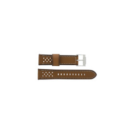 Watch strap Fossil BQ2073 Leather Brown 22mm