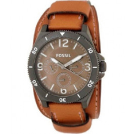 Watch strap Fossil BQ2115 Leather Brown 22mm
