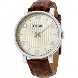 Watch strap Fossil BQ2249 Leather Brown 20mm