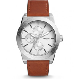 Watch strap Fossil BQ2335 Leather Brown 24mm