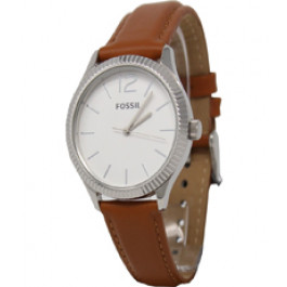 Watch strap Fossil BQ3074 Leather Brown 18mm