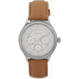 Watch strap Fossil BQ3092 Leather Brown 18mm