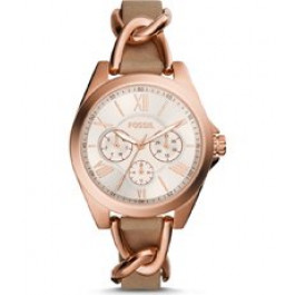 Fossil BQ3410 watch strap Leather 18mm