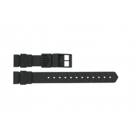 Watch strap Tag Heuer BS0081 Rubber Black 18mm