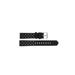 Watch strap Tag Heuer FT8023 / FT8025 / BT0725 Rubber Black 19.5mm