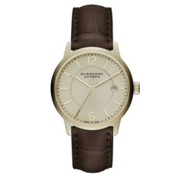 Watch strap Burberry BU10302 Crocodile skin Brown