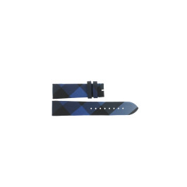 Watch strap Burberry BU1790 Leather/Plastic Blue 20mm