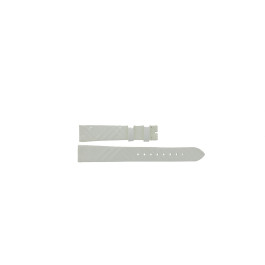 Watch strap Burberry BU1797 Leather White 16mm