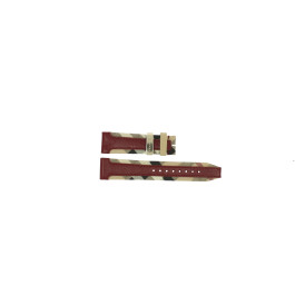 Watch strap Burberry BU9017 Leather Red 20mm