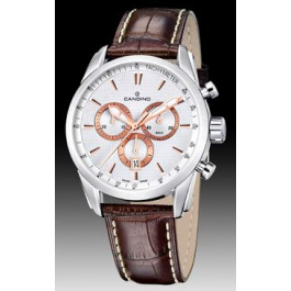 Watch strap Candino C4408/1 Leather Brown 22mm