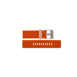 Watch strap Diesel DZ1593 Silicone Orange 24mm