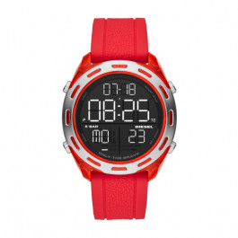 Watch strap Diesel DZ1900 Silicone Red 24mm