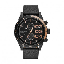 Watch strap Diesel DZ4327 Leather Black 24mm