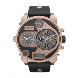 Watch strap Diesel DZ7261 Leather Black 28mm