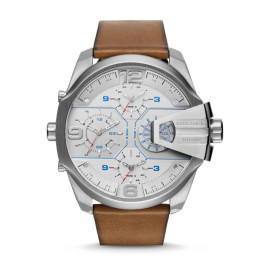 Watch strap Diesel DZ7374 Leather Cognac 28mm