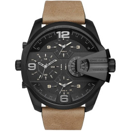 Watch strap Diesel DZ7390 Leather Brown