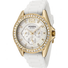 Watch strap Fossil ES2348 Silicone White 18mm