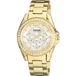 Watch strap Fossil ES2421 Stainless steel Gold Toned 18mm