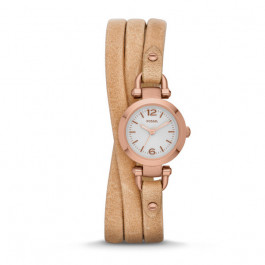 Watch strap Fossil ES3477 Leather Beige 6mm
