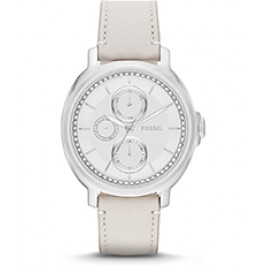 Watch strap Fossil ES3521 Leather Beige 18mm