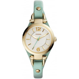 Watch strap Fossil ES4003 Leather Green 7mm