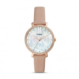 Watch strap Fossil ES4603 Leather Pink 14mm