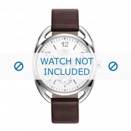 Watch strap Esprit ES108172-001 Leather Dark brown 17mm