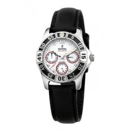 Watch strap Festina F16039-3 / F16039-5 Leather Black 18mm