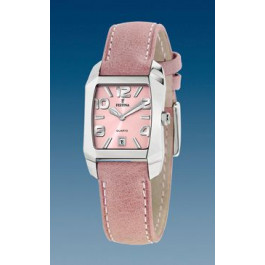 Watch strap Festina F16137-B Leather Pink 16mm