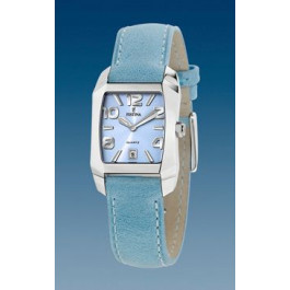 Watch strap Festina F16137-C Leather Light blue 16mm