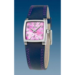 Watch strap Festina F16181-G Leather Purple