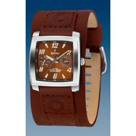 Watch strap Festina F16182-5 Leather Brown 22mm