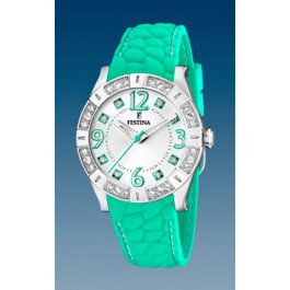 Watch strap Festina F16541-4 Silicone Green 20mm