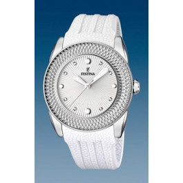 Watch strap Festina F16591-1 Silicone White 24mm