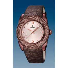Watch strap Festina F16591-C Leather Brown 24mm