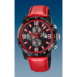 Watch strap Festina F20339-5 Leather Red 23mm