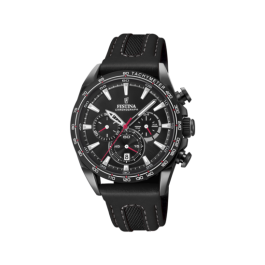 Watch strap Festina F20351-3 Leather Black