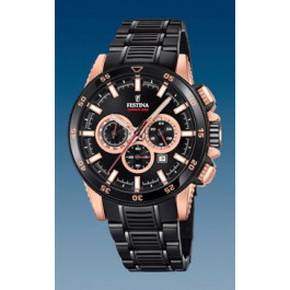 Watch strap Festina F20354-1 Steel Black 24mm