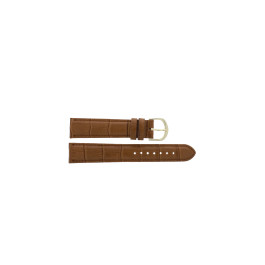 Watch strap Universal F349Z / Anti-Allergic Leather Cognac 18mm