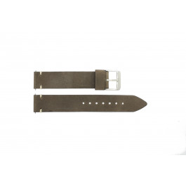 Watch strap Universal F411 Leather Brown 18mm